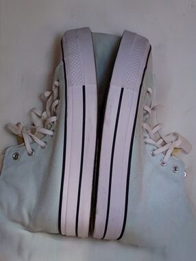 Converse High Top Sneakers in Mint Green and White
